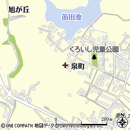 山口県宇部市東須恵泉町1244周辺の地図