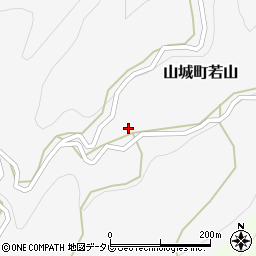 徳島県三好市山城町若山443周辺の地図