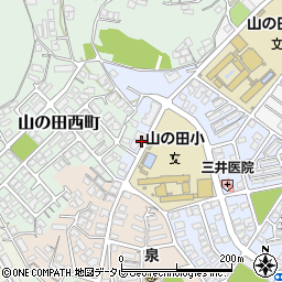 山口県下関市山の田中央町17周辺の地図
