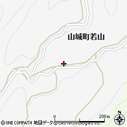 徳島県三好市山城町若山451周辺の地図