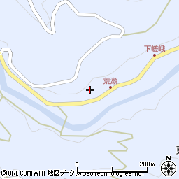 徳島県名東郡佐那河内村下荒瀬周辺の地図