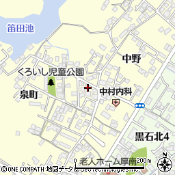 山口県宇部市東須恵泉町1162-22周辺の地図