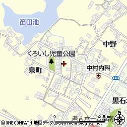 山口県宇部市東須恵泉町1162-10周辺の地図