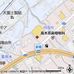 タイム伊予三島店周辺の地図