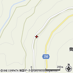徳島県吉野川市美郷奥分37周辺の地図