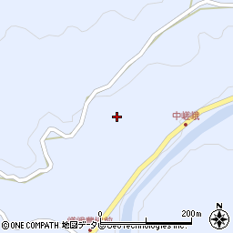 徳島県名東郡佐那河内村下中峰周辺の地図