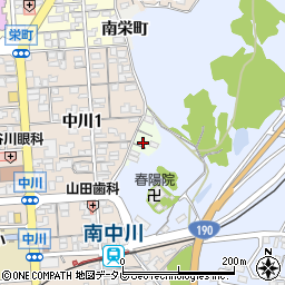 山口県山陽小野田市北中川町周辺の地図