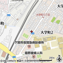 カーサ大学町周辺の地図