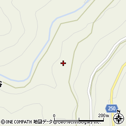 徳島県吉野川市美郷奥分72周辺の地図