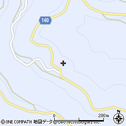 徳島県三好市井川町井内西1912周辺の地図