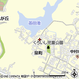 山口県宇部市東須恵泉町1251周辺の地図