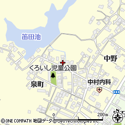 山口県宇部市東須恵泉町1167周辺の地図
