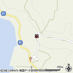 愛媛県松山市饒周辺の地図
