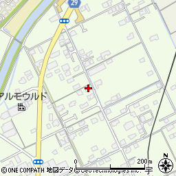 山口県宇部市中野開作266周辺の地図