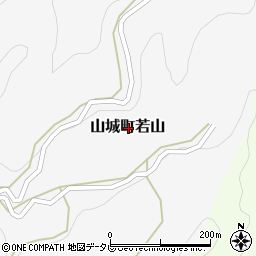 徳島県三好市山城町若山周辺の地図
