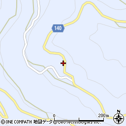 徳島県三好市井川町井内西1960周辺の地図