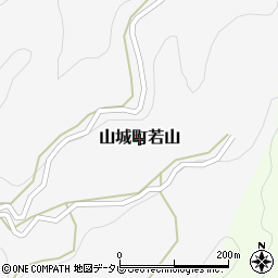 徳島県三好市山城町若山周辺の地図