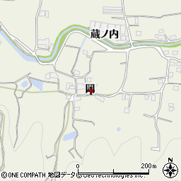 徳島県徳島市八多町岡周辺の地図
