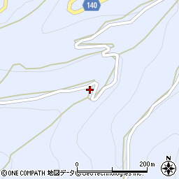 徳島県三好市井川町井内西1588-1周辺の地図