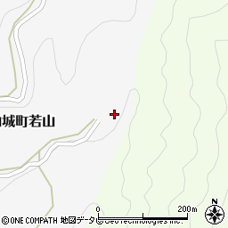 徳島県三好市山城町若山494周辺の地図