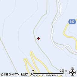 徳島県三好市井川町井内西2023周辺の地図