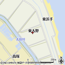 徳島県小松島市和田島町東大野周辺の地図