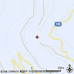 徳島県三好市井川町井内西2133周辺の地図