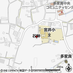 徳島県徳島市多家良町谷神周辺の地図