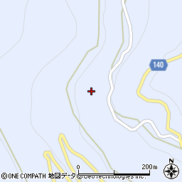 徳島県三好市井川町井内西2403周辺の地図
