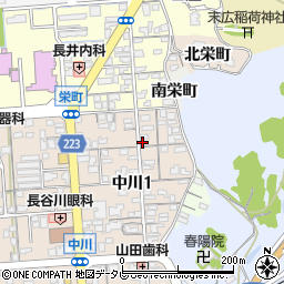 山口生花店周辺の地図