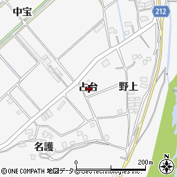 徳島県徳島市多家良町占台周辺の地図
