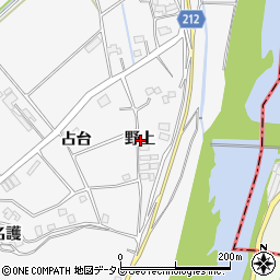 徳島県徳島市多家良町野上周辺の地図