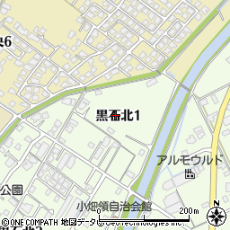 山口県宇部市黒石北1丁目周辺の地図