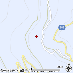 徳島県三好市井川町井内西2402周辺の地図
