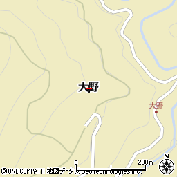 奈良県吉野郡十津川村大野周辺の地図