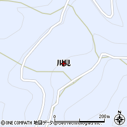 徳島県つるぎ町（美馬郡）貞光（川見）周辺の地図