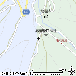 徳島県三好市井川町井内東805周辺の地図