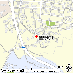 山口県下関市熊野町1丁目周辺の地図