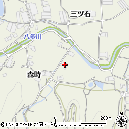 徳島県徳島市八多町森時108周辺の地図