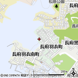 山口県下関市長府羽衣町3周辺の地図