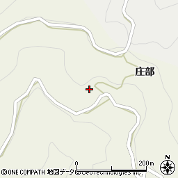徳島県名西郡神山町下分庄部周辺の地図