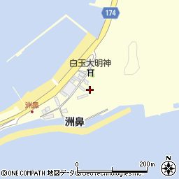 山口県下松市東豊井洲鼻周辺の地図