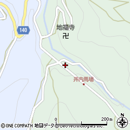 徳島県三好市井川町井内東15周辺の地図
