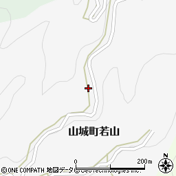 徳島県三好市山城町若山270周辺の地図