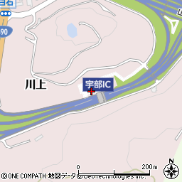 西日本高速道路株式会社宇部料金所周辺の地図