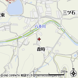 徳島県徳島市八多町森時43周辺の地図