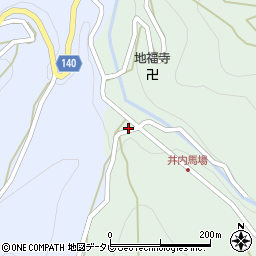 徳島県三好市井川町井内東343周辺の地図