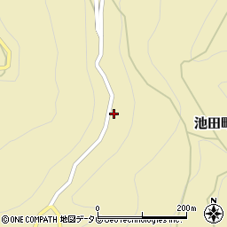 徳島県三好市池田町漆川ヤスノトヲ周辺の地図