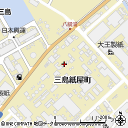 愛媛県四国中央市三島紙屋町周辺の地図