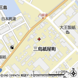 愛媛県四国中央市三島紙屋町周辺の地図
